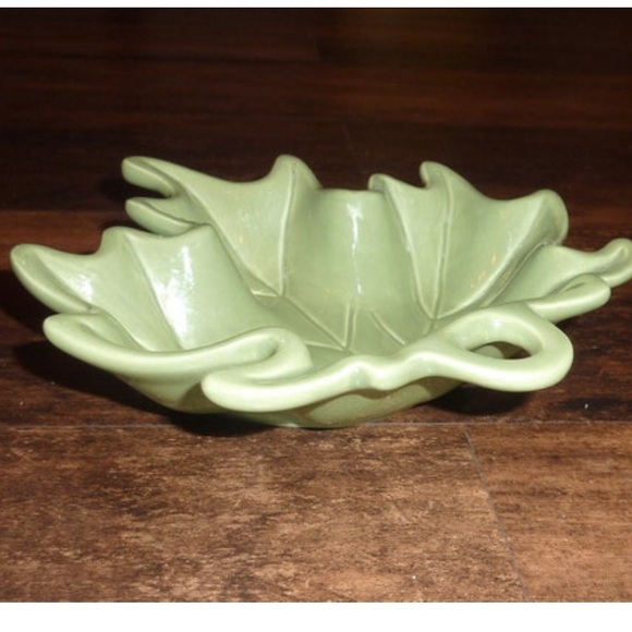 SALE Ceramic Leaf Candy Relish Dish, Thanksgiving, Tea Light Candles, New - Picture 7 of 8